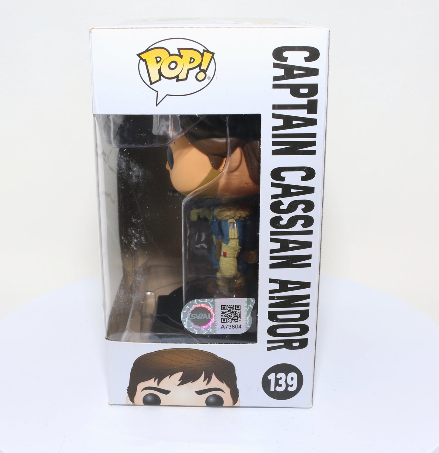 
                  
                    Diego Luna as Captain Cassian Andor in Rogue One: A Star Wars Story Signed Funko POP!  #139
                  
                