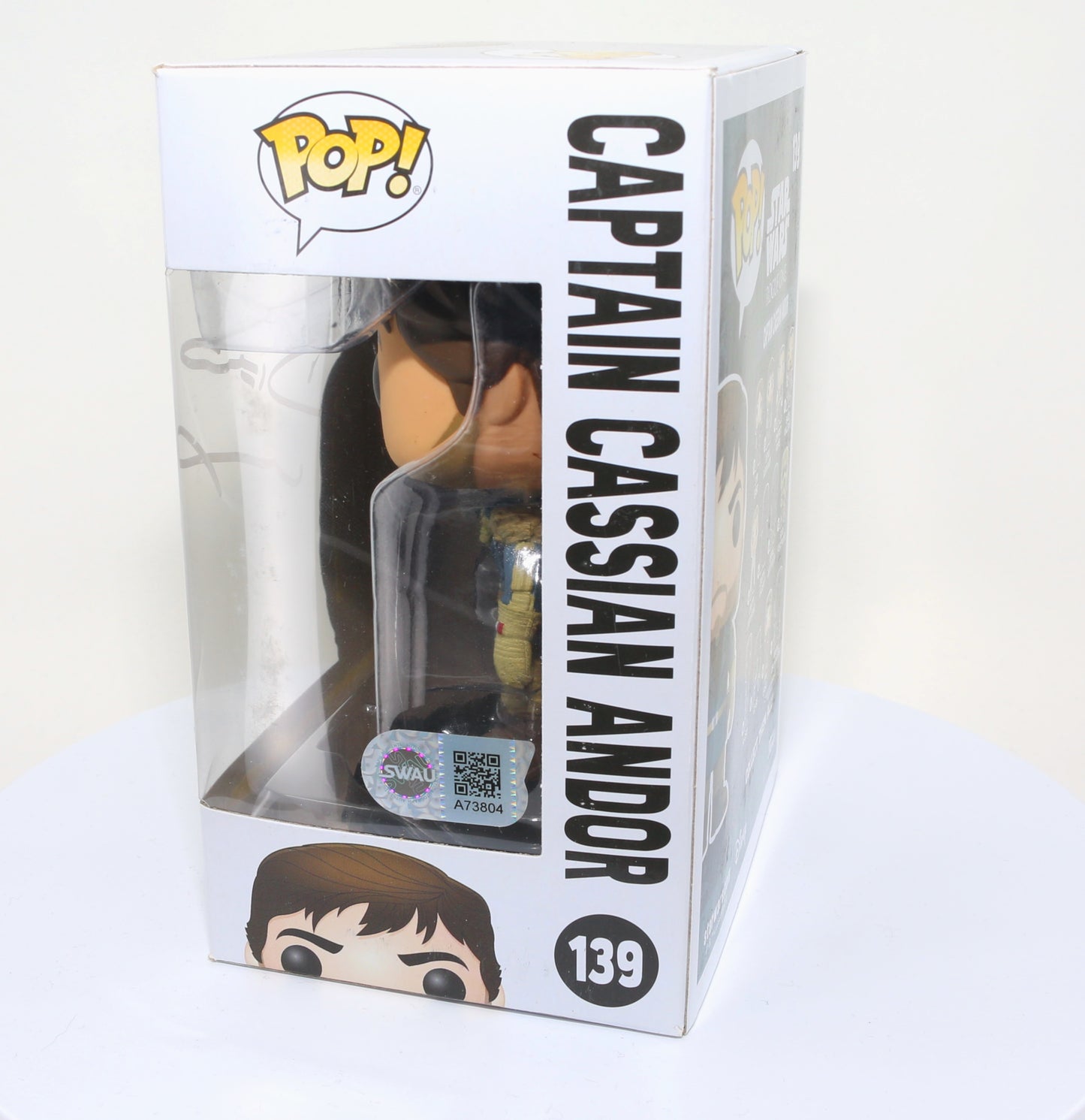 
                  
                    Diego Luna as Captain Cassian Andor in Rogue One: A Star Wars Story Signed Funko POP!  #139
                  
                