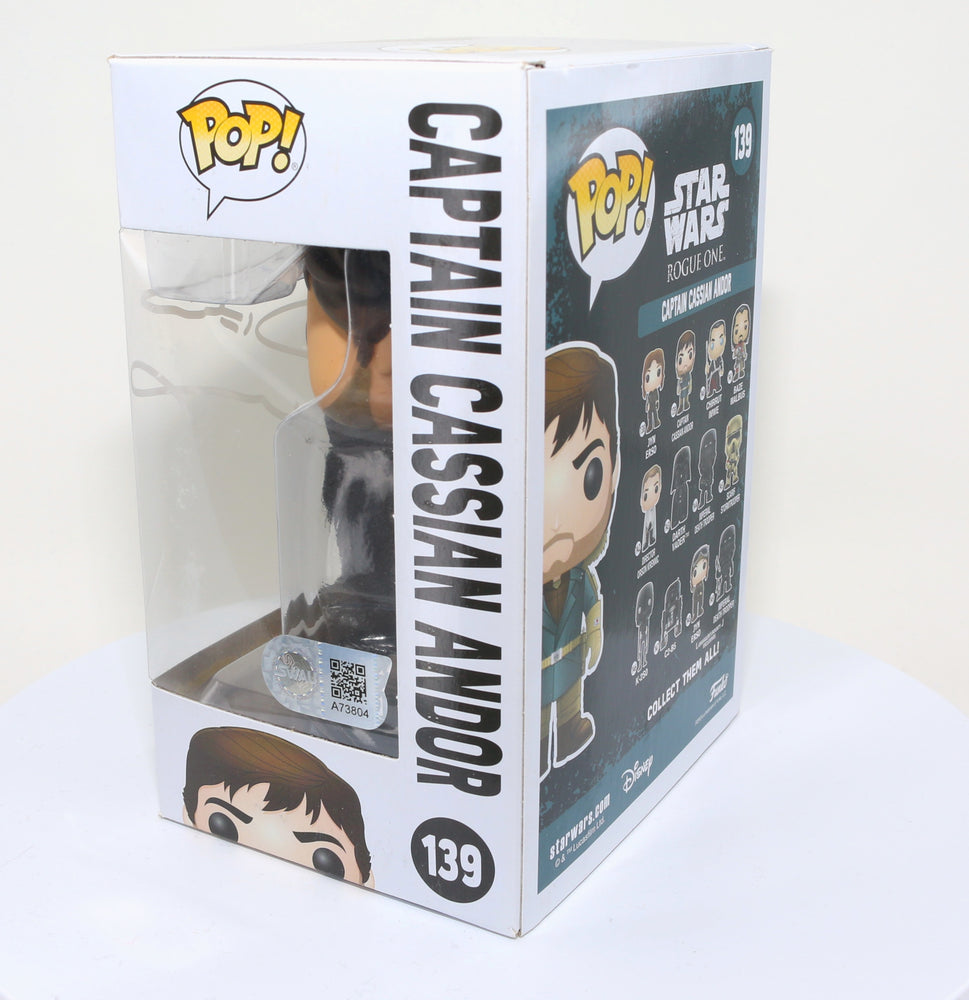 
                  
                    Diego Luna as Captain Cassian Andor in Rogue One: A Star Wars Story Signed Funko POP!  #139
                  
                