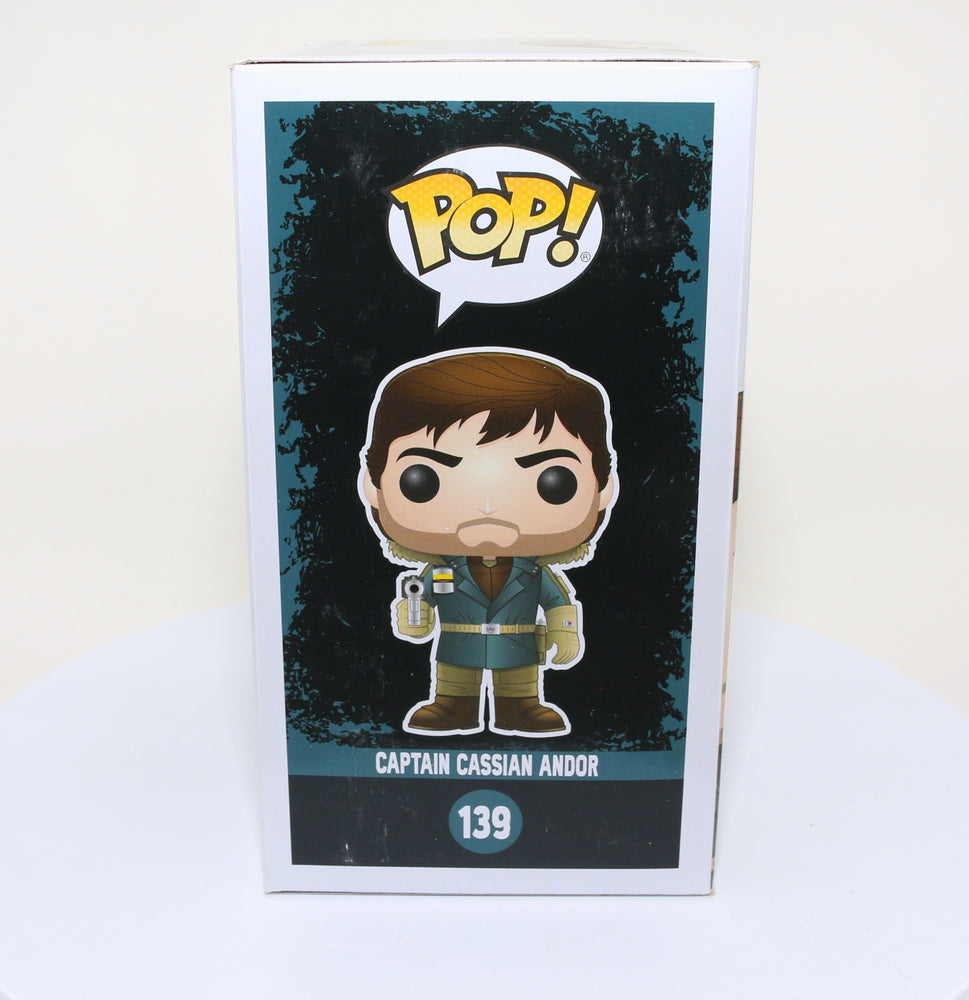 
                  
                    Diego Luna as Captain Cassian Andor in Rogue One: A Star Wars Story Signed Funko POP!  #139
                  
                