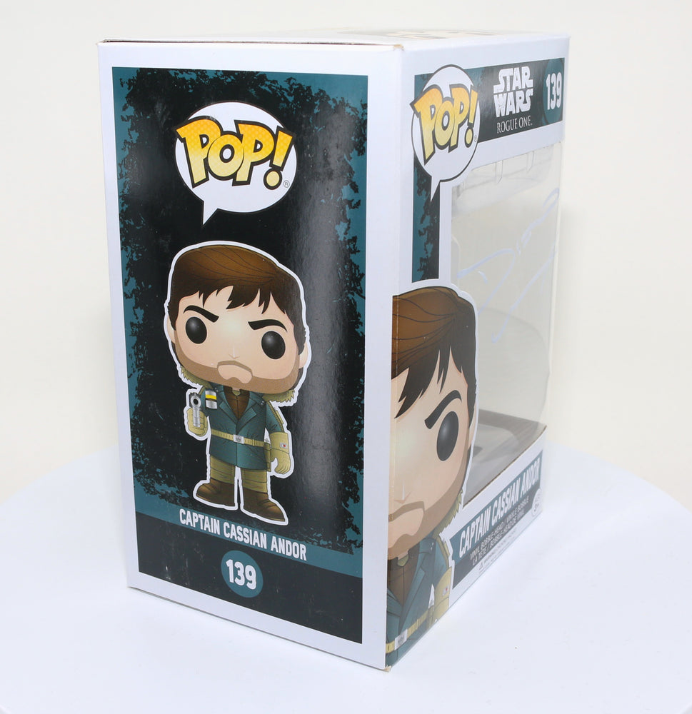 
                  
                    Diego Luna as Captain Cassian Andor in Rogue One: A Star Wars Story Signed Funko POP!  #139
                  
                