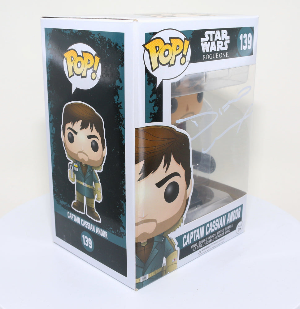 
                  
                    Diego Luna as Captain Cassian Andor in Rogue One: A Star Wars Story Signed Funko POP!  #139
                  
                