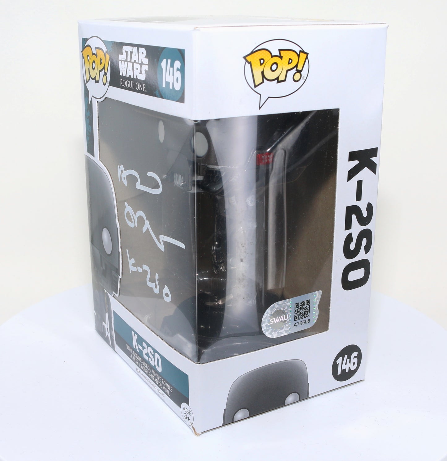 
                  
                    Alan Tudyk as K-2SO in Rogue One: A Star Wars Story Signed Funko POP!  #146
                  
                