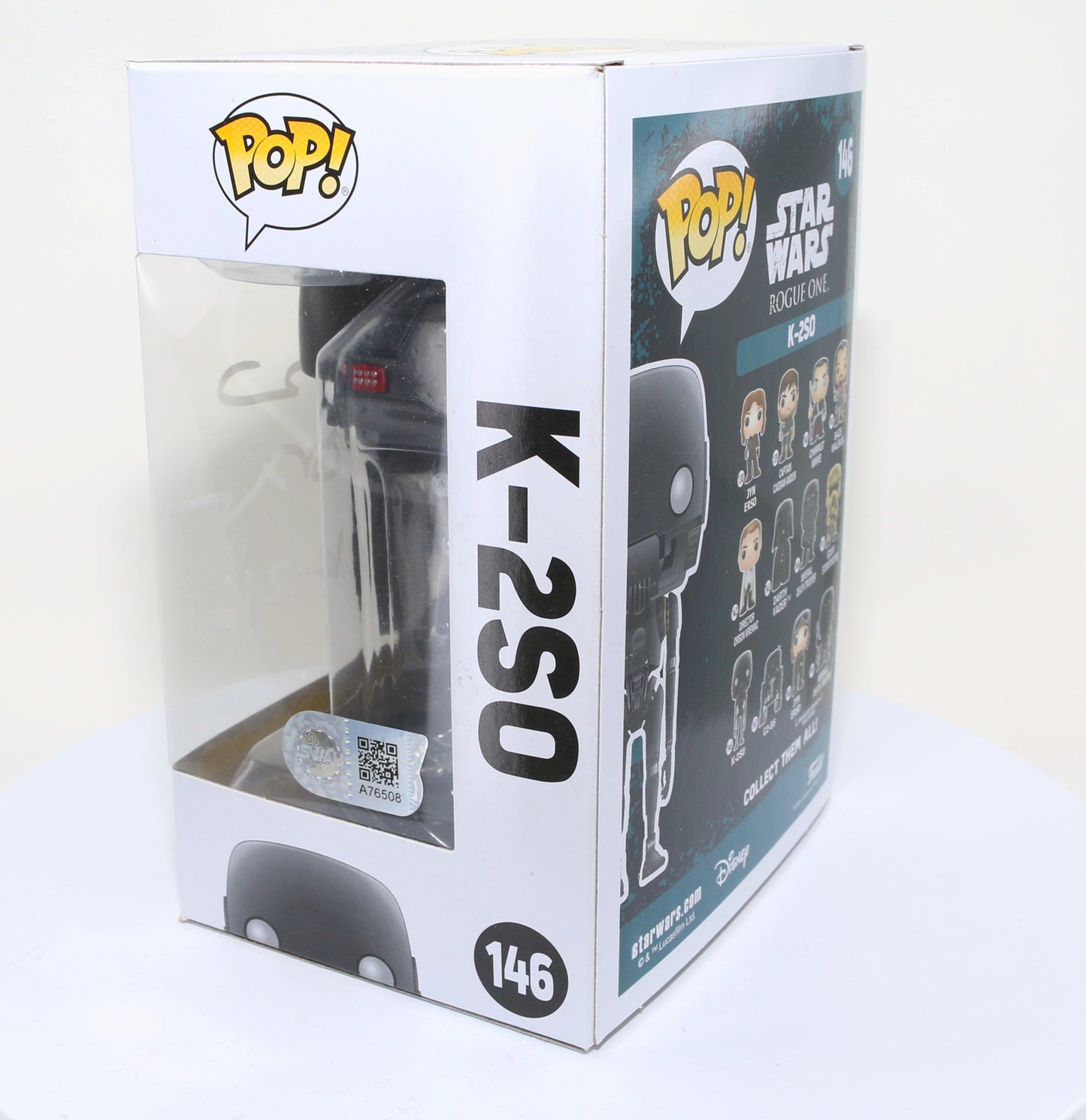 
                  
                    Alan Tudyk as K-2SO in Rogue One: A Star Wars Story Signed Funko POP!  #146
                  
                