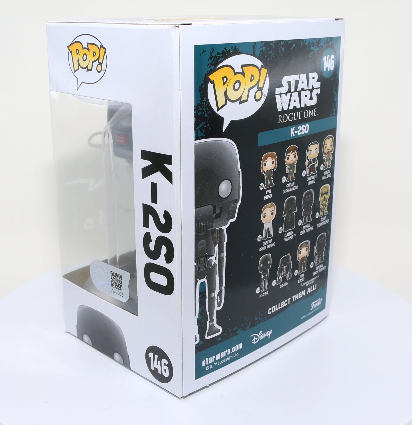 
                  
                    Alan Tudyk as K-2SO in Rogue One: A Star Wars Story Signed POP! Funko #146
                  
                