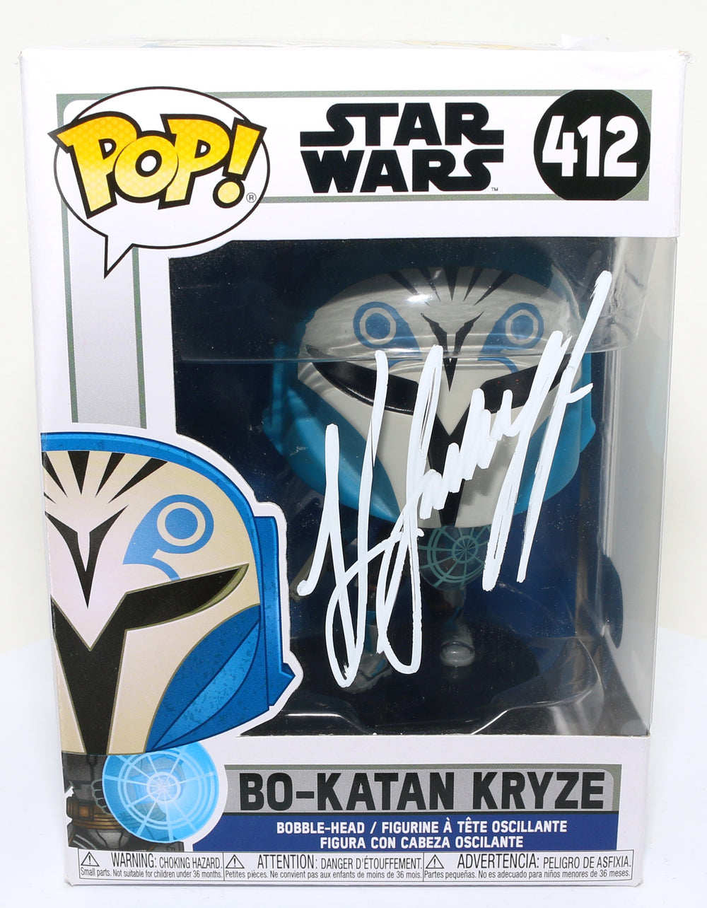 Katee Sackhoff as Bo-Katan Kryze in Star Wars: The Mandalorian (SWAU Witnessed) Signed POP! Funko #412