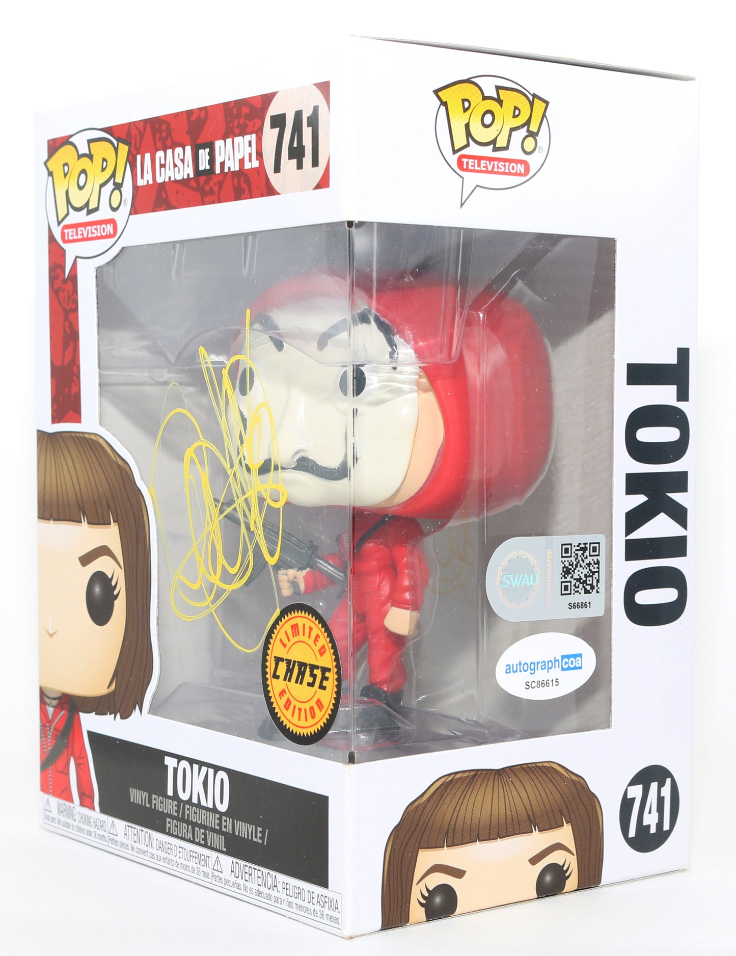 
                  
                    Úrsula Corberó as Tokyo in Money Heist [La Casa De Papel] Chase Edition (SWAU / ACOA) Signed Funko POP! #741
                  
                
