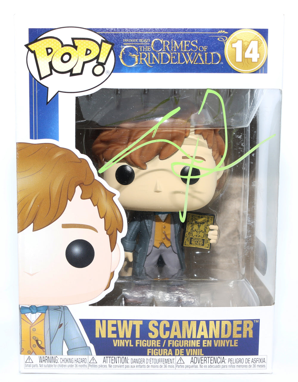 Eddie Redmayne as Newt Scamander in Fantastic Beasts: The Crimes of Grindelwald (SWAU) Signed Funko POP! #14