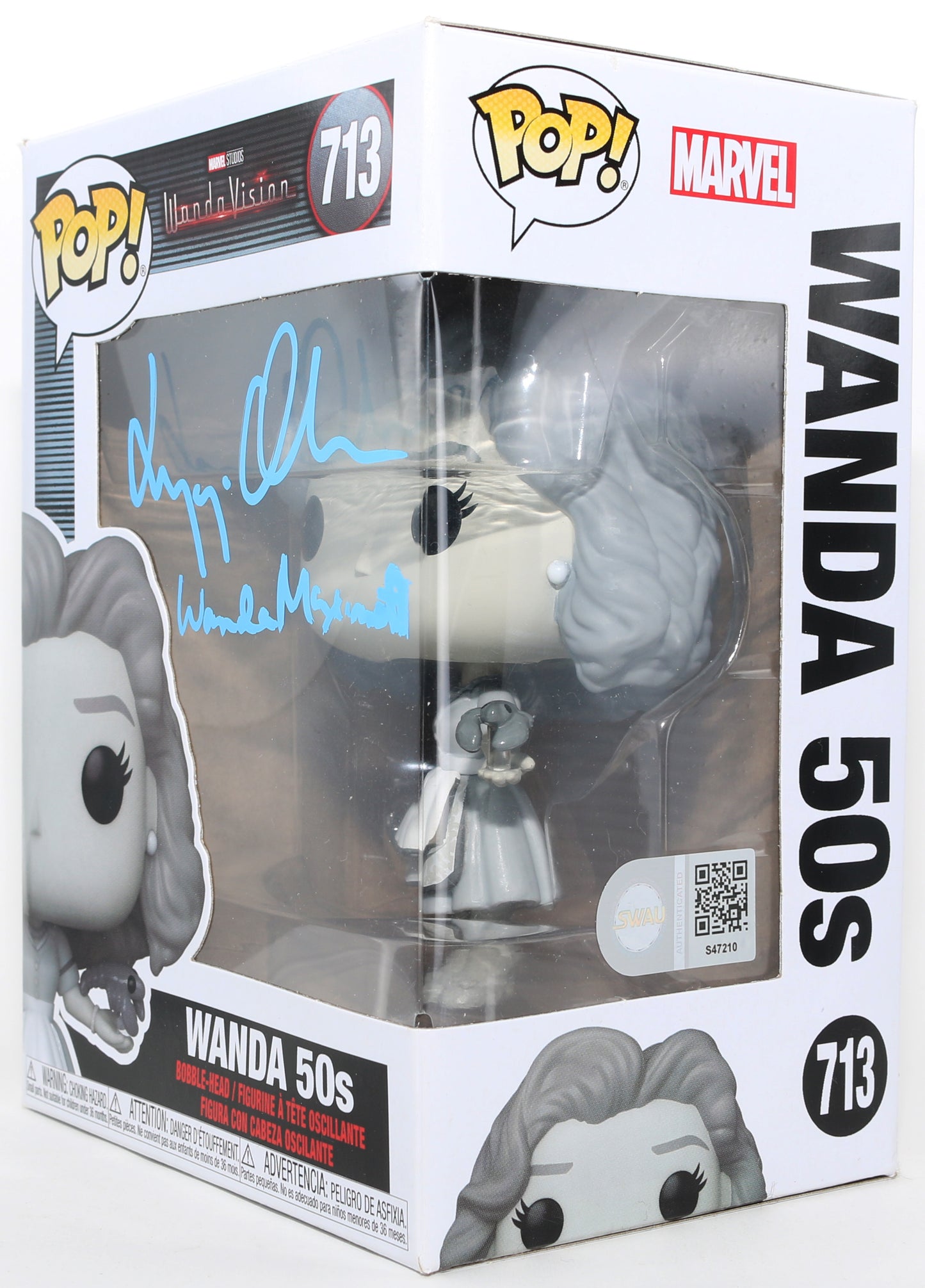 
                  
                    Elizabeth Olsen as Wanda [50's] in WandaVision (SWAU) Signed Funko POP! #713 with Character Name
                  
                