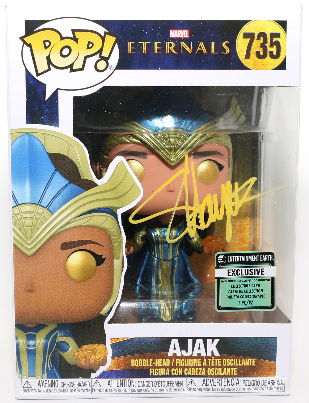 Salma Hayek as Ajak in Eternals Entertainment Earth Exclusive (Beckett) Signed Funko POP! #735