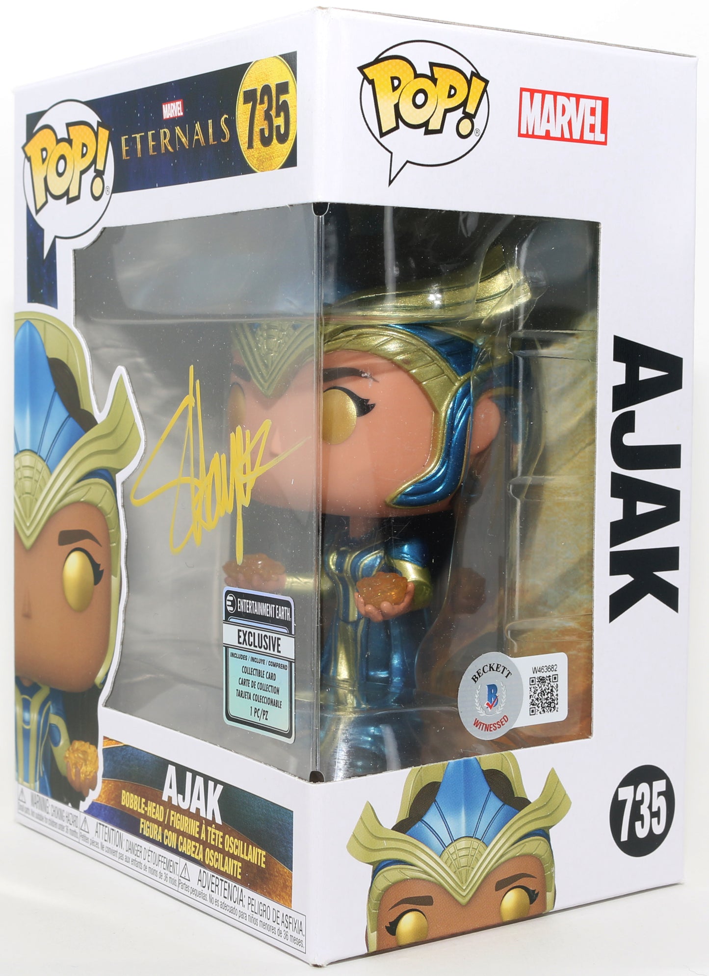 
                  
                    Salma Hayek as Ajak in Eternals Entertainment Earth Exclusive (Beckett) Signed Funko POP! #735
                  
                