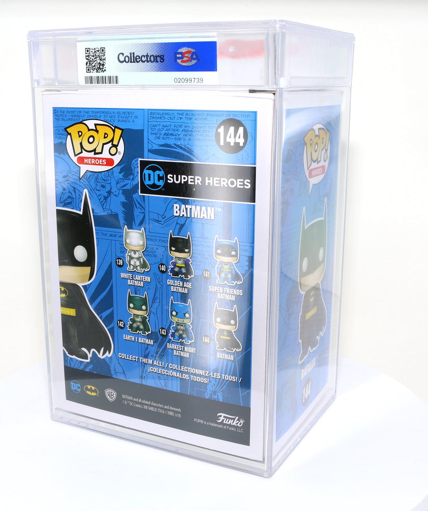 
                  
                    Green Metallic Batman from DC Super Heroes 2018 Emerald City Comic Con Exclusive Limited to 1500 Pieces Funko POP! #144 PSA Graded 9 - Grail
                  
                