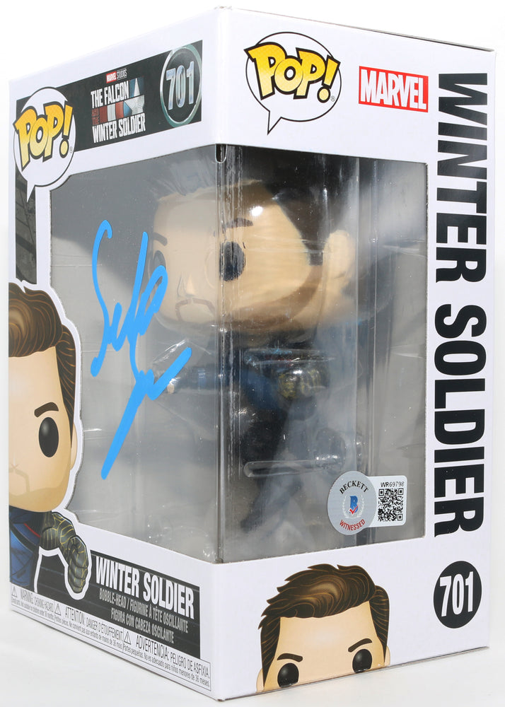 
                  
                    Sebastian Stan as the Winter Solder in Falcon & the Winter Soldier (Beckett) Signed Funko POP! #701
                  
                