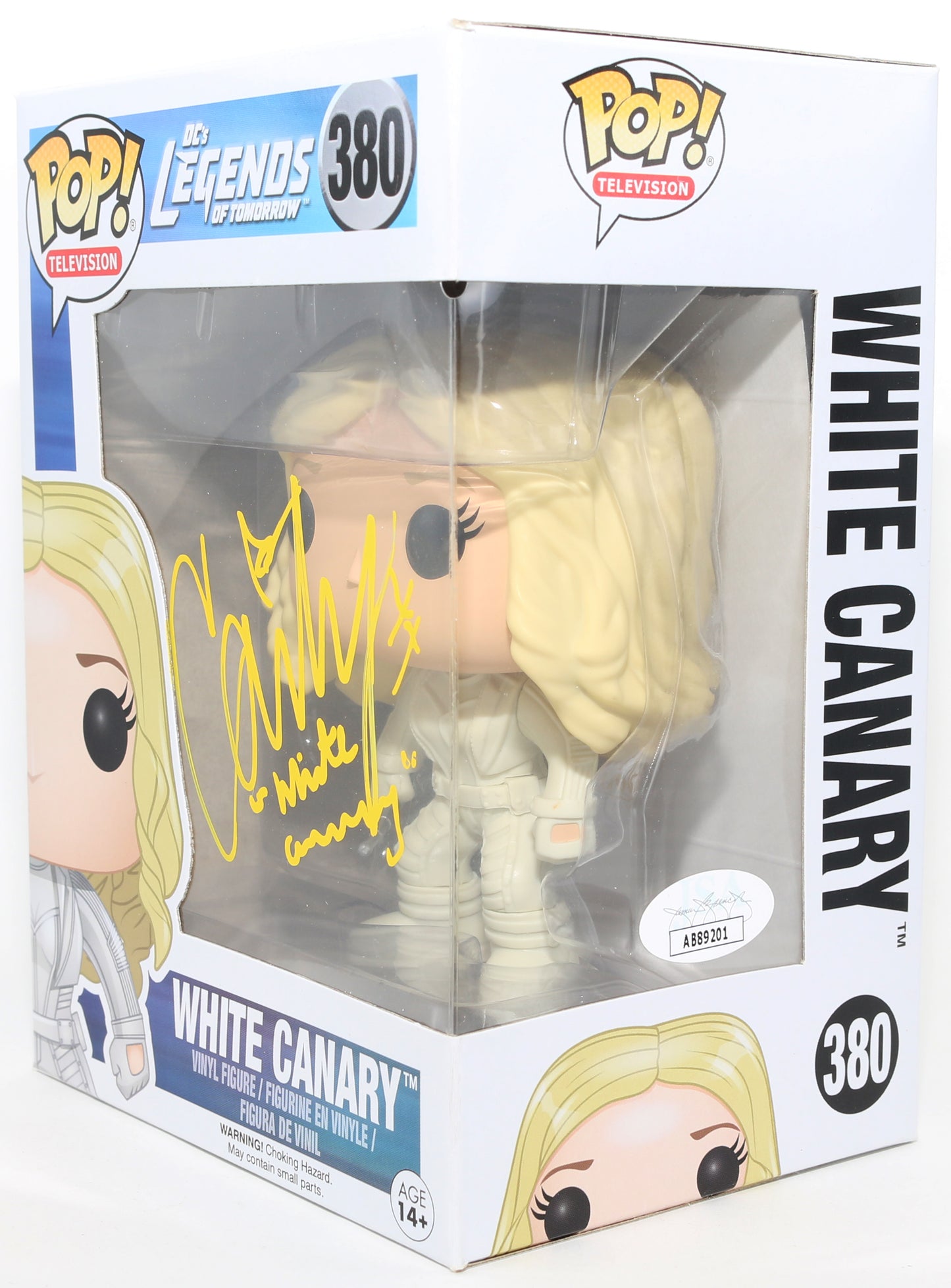 
                  
                    Caity Lotz as White Canary in Legends of Tomorrow Signed (JSA) Funko POP! #380 with Character Name
                  
                