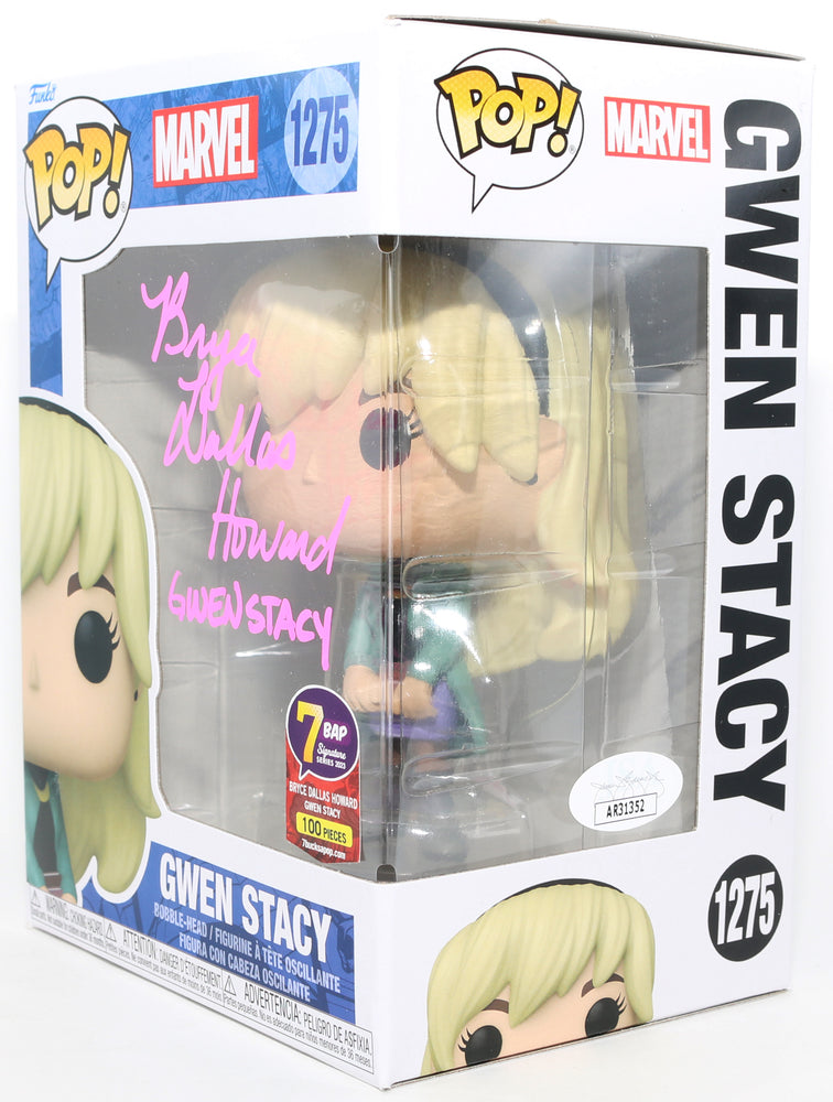 
                  
                    Bryce Dallas Howard as Gwen Stacy in Spider-Man 3 7BAP Exclusive (JSA) Signed Funko POP! #1275 with Character Name
                  
                