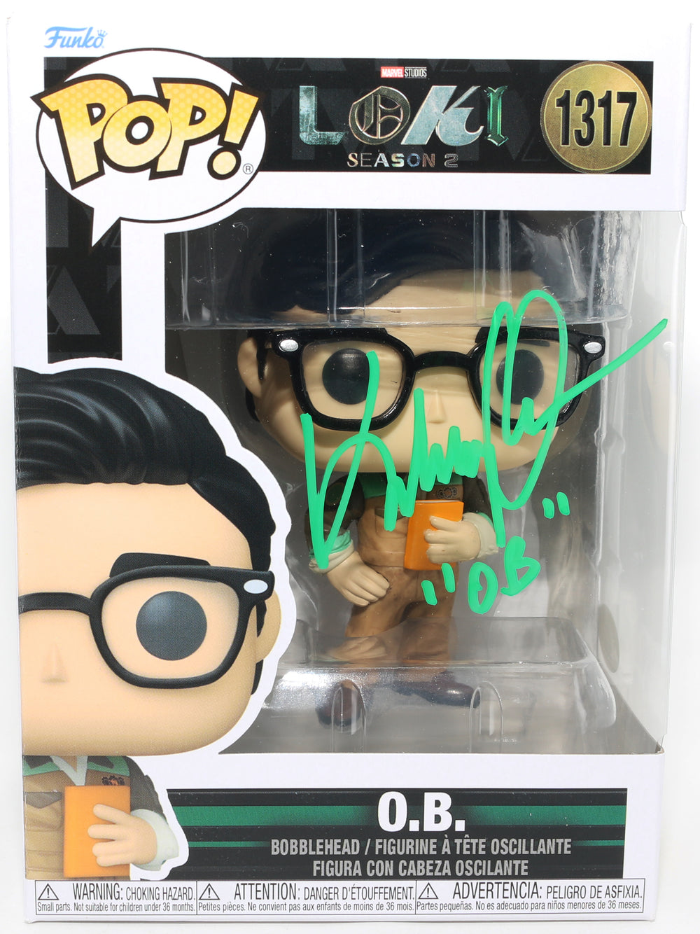 Ke Huy Quan as O.B. in Loki (JSA) Signed Funko POP! #1317 with Character Name