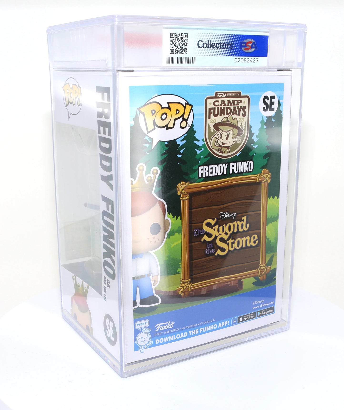 
                  
                    Freddy Funko as Merlin from Sword in the Stone 2023 Camp Fundays Exclusive Limited to 250 Pieces Funko POP! #SE PSA Graded 8.5 - Grail
                  
                