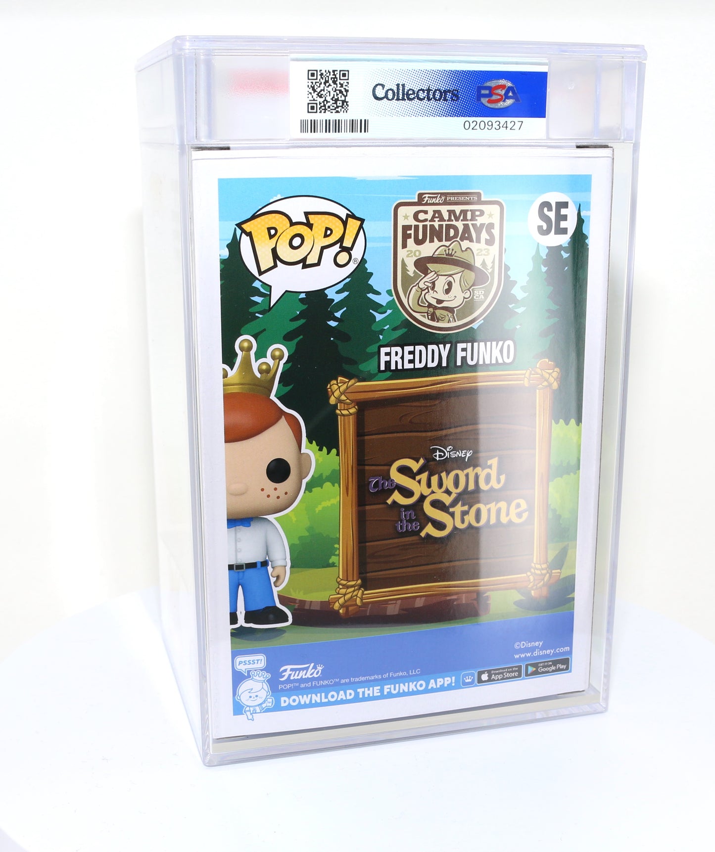 
                  
                    Freddy Funko as Merlin from Sword in the Stone 2023 Camp Fundays Exclusive Limited to 250 Pieces Funko POP! #SE PSA Graded 8.5 - Grail
                  
                