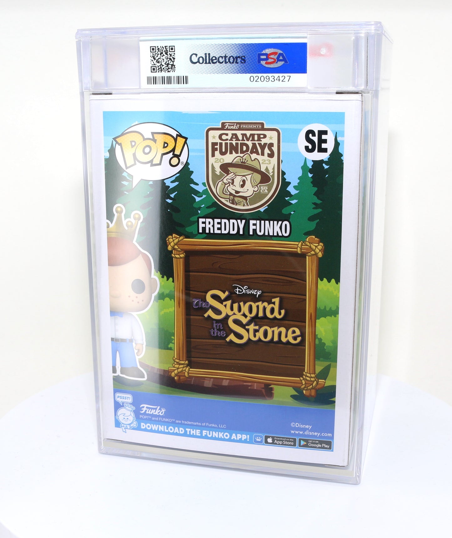 
                  
                    Freddy Funko as Merlin from Sword in the Stone 2023 Camp Fundays Exclusive Limited to 250 Pieces Funko POP! #SE PSA Graded 8.5 - Grail
                  
                