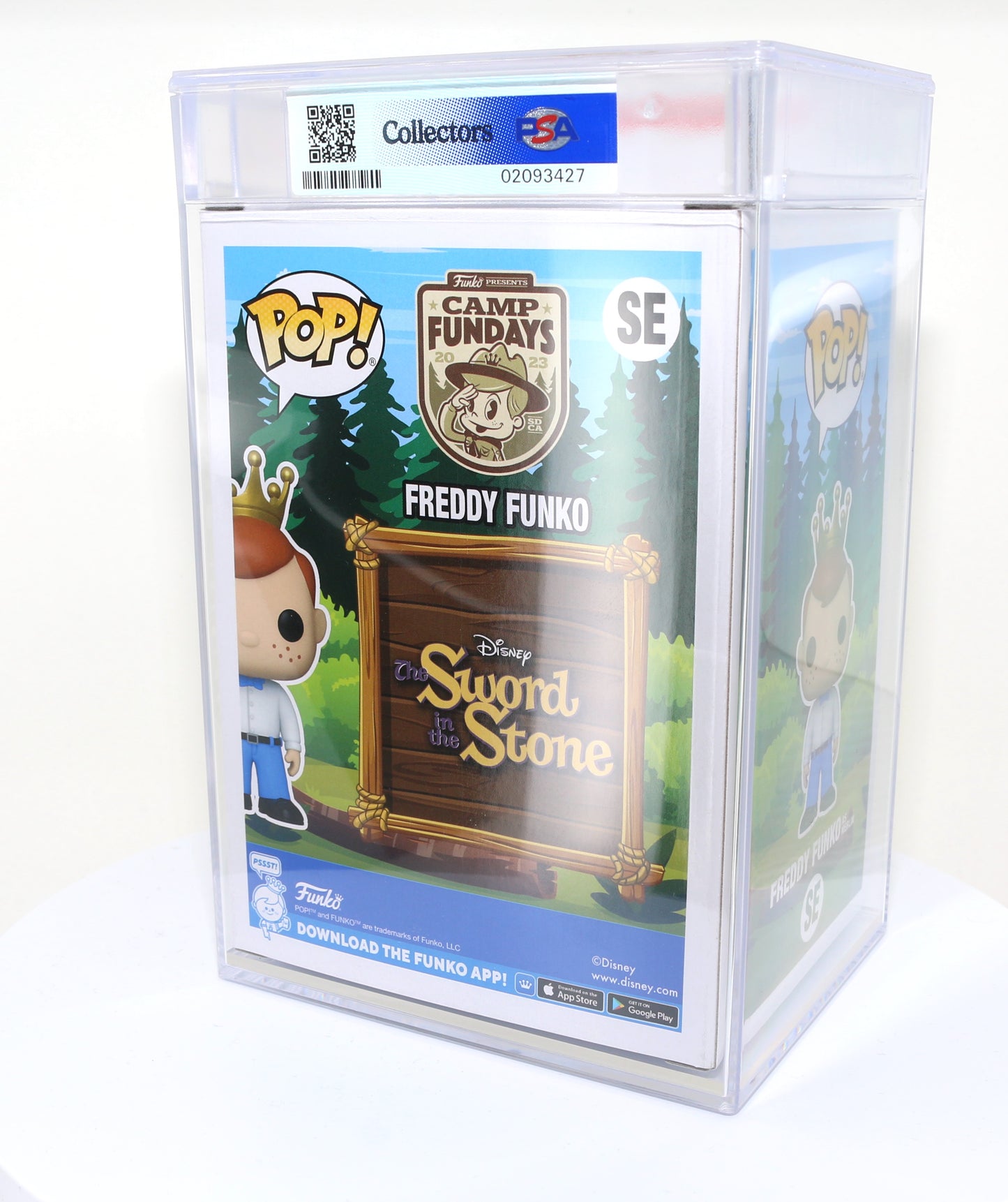 
                  
                    Freddy Funko as Merlin from Sword in the Stone 2023 Camp Fundays Exclusive Limited to 250 Pieces Funko POP! #SE PSA Graded 8.5 - Grail
                  
                