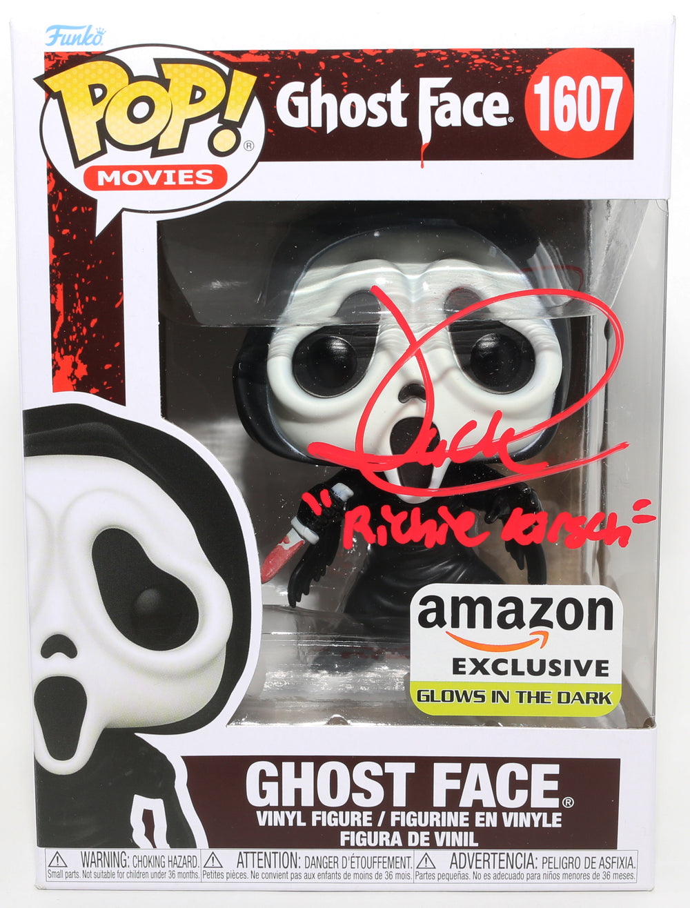 Jack Quaid as Richie Kirsch in Scream 5 GITD Amazon Exclusive (JSA) Signed Funko POP! #1607 with Character Name