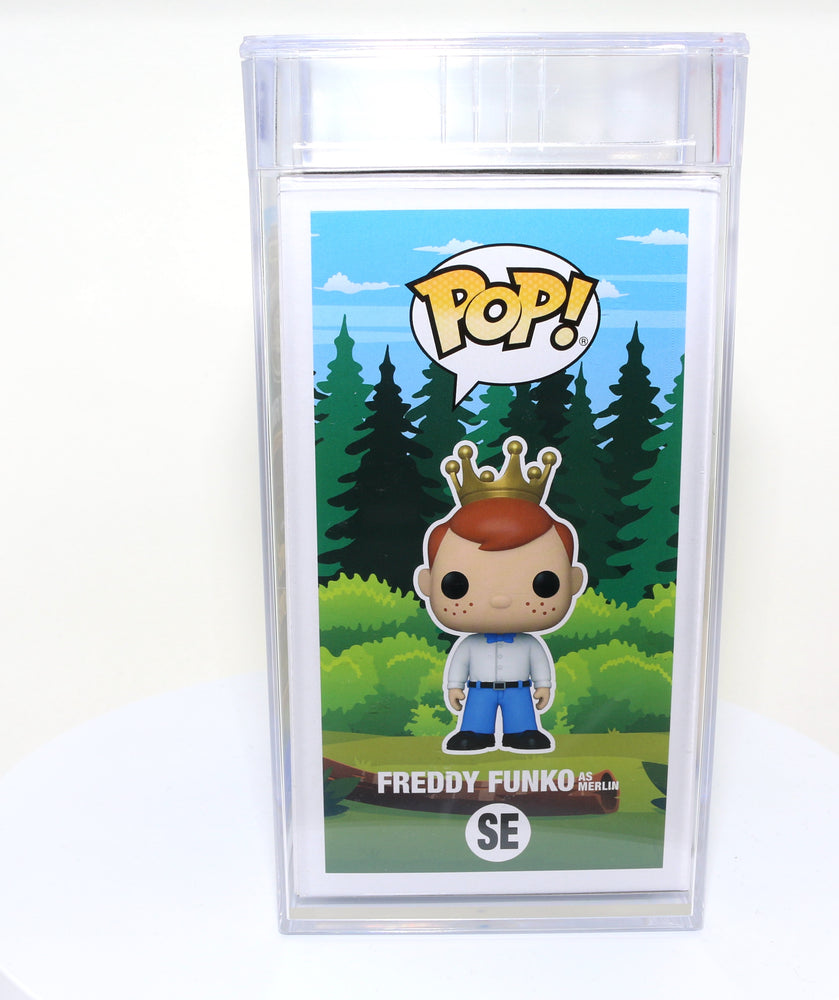 
                  
                    Freddy Funko as Merlin from Sword in the Stone 2023 Camp Fundays Exclusive Limited to 250 Pieces Funko POP! #SE PSA Graded 8.5 - Grail
                  
                