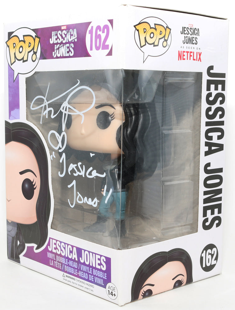 
                  
                    Krysten Ritter as Jessica Jones in Jessica Jones Signed Funko POP! #162 with Character Name
                  
                
