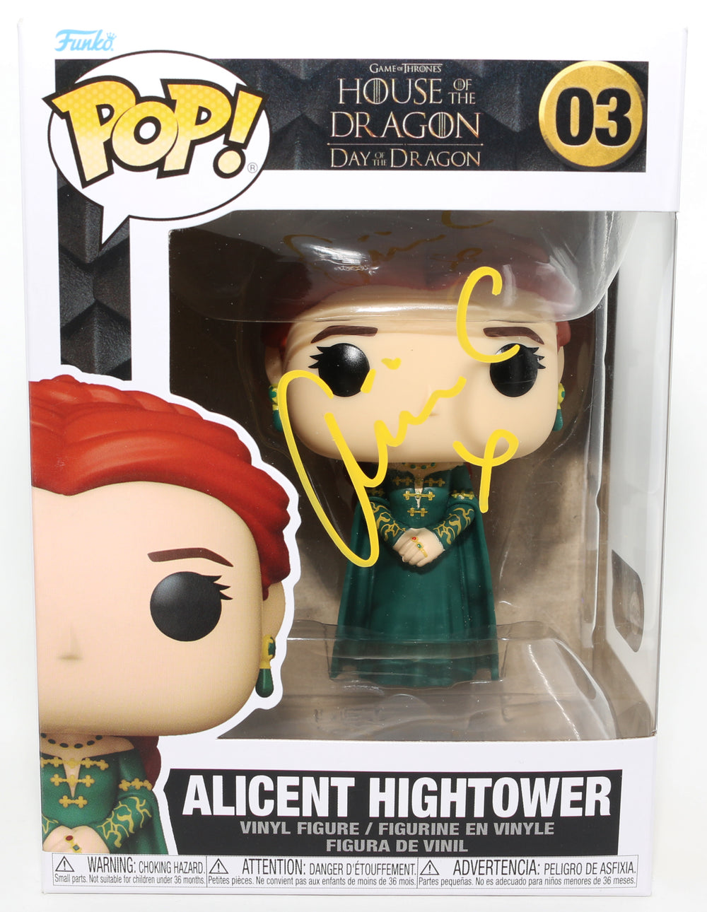 Olivia Cooke as Alicent Hightower in House of the Dragon (SWAU) Signed Funko POP! #03