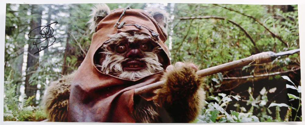 Warwick Davis as Wicket the Ewok in Star Wars: Return of the Jedi Signed 30x12 Poster