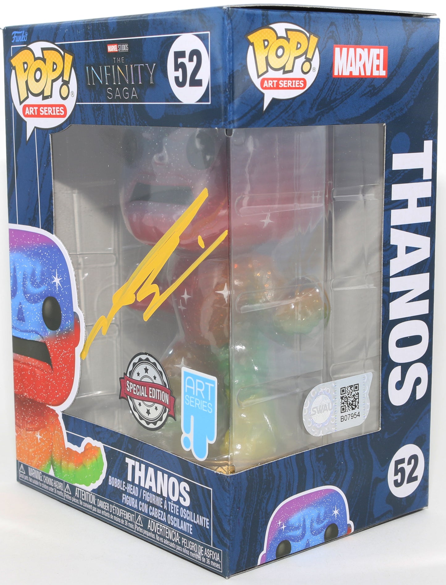 
                  
                    Josh Brolin as Thanos in Marvel Studio's The Infinity Saga Special Edition Art Series (SWAU) Signed Funko POP! #52
                  
                