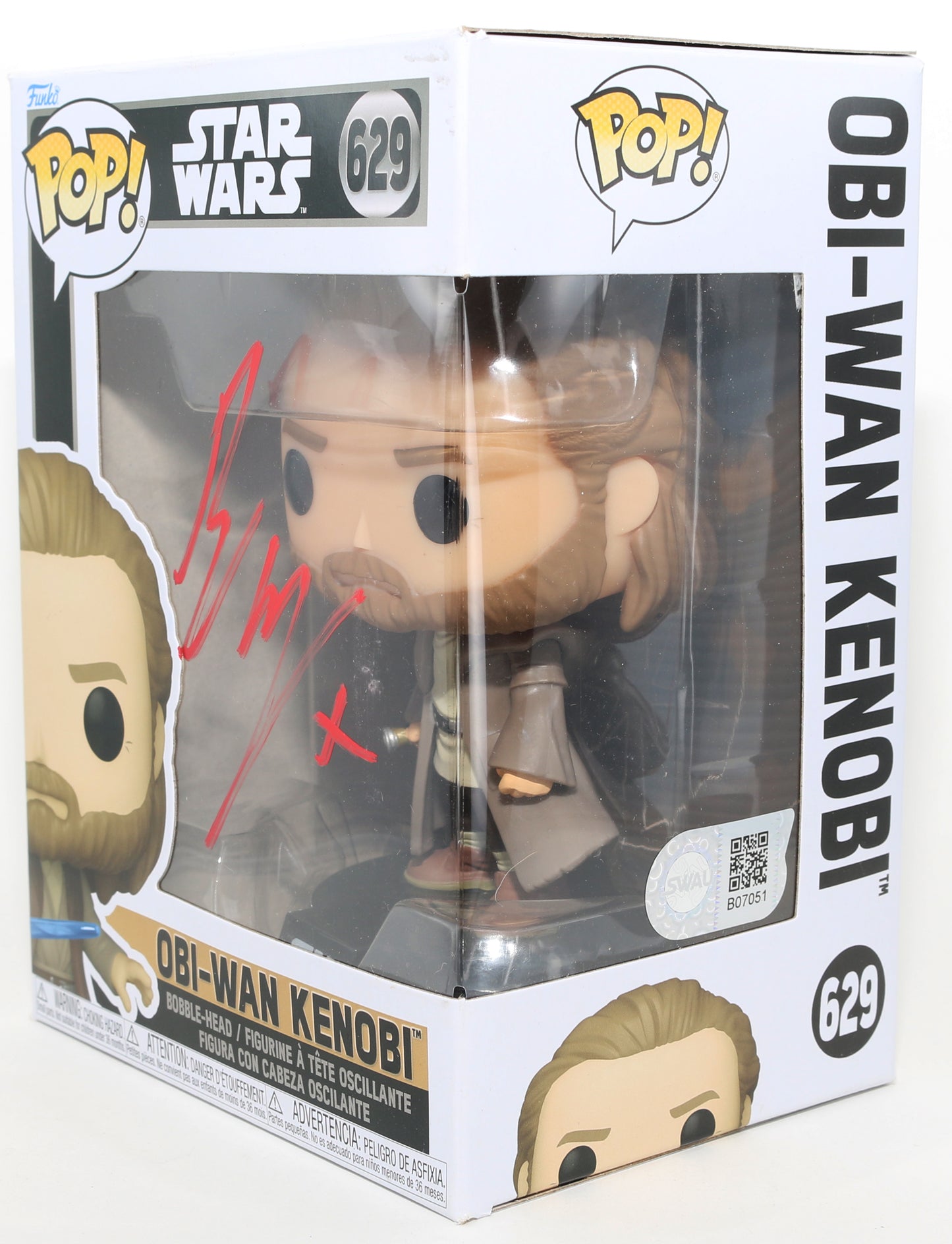 
                  
                    Ewan McGregor as Obi-Wan Kenobi in Star Wars (SWAU) Signed Funko POP! #629
                  
                