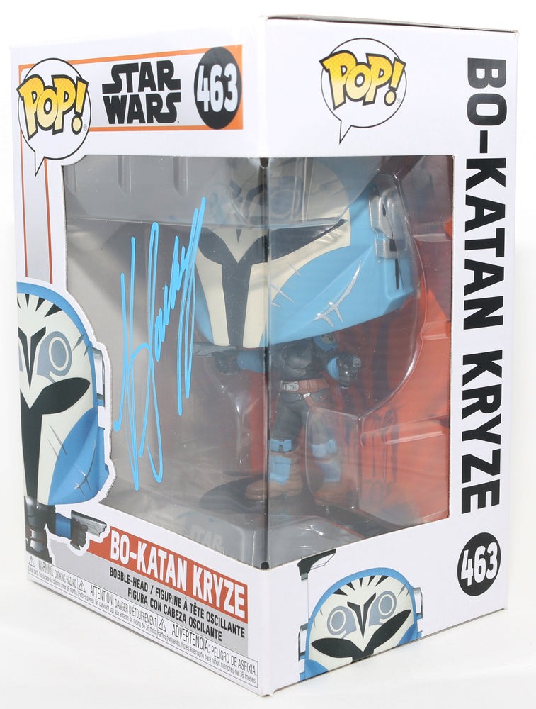 
                  
                    Katee Sackhoff as Bo-Katan Kryze [Masked] in Star Wars: The Mandalorian Signed Funko POP! #463
                  
                