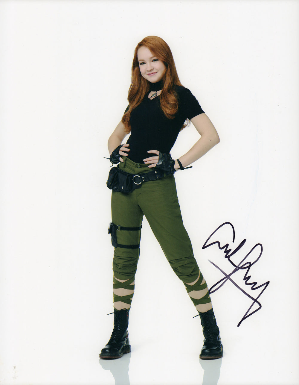 Sadie Stanley as Kim Possible in Disney's Kim Possible Signed 11x14 Photo