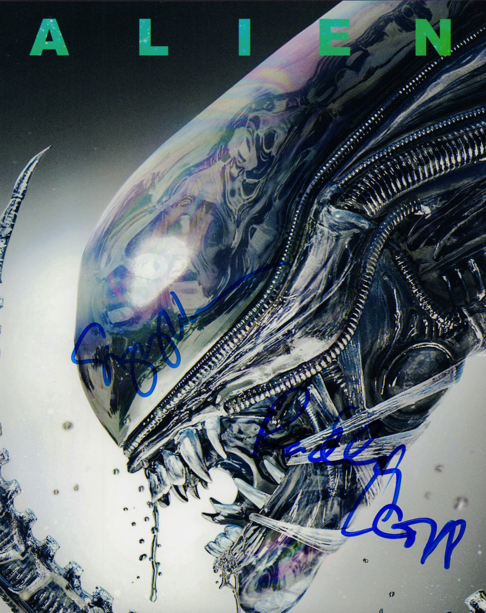 Sigourney Weaver as Ripley and Director of Alien Ridley Scott Signed 8x10 Photo