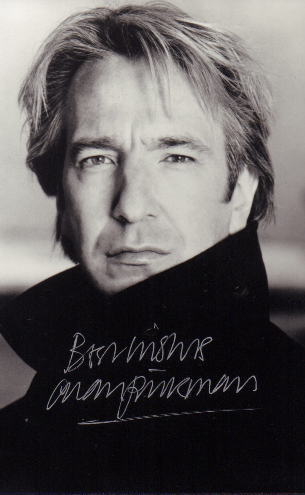 Alan Rickman from Die Hard & Harry Potter Signed 3.5x5.5 Photo