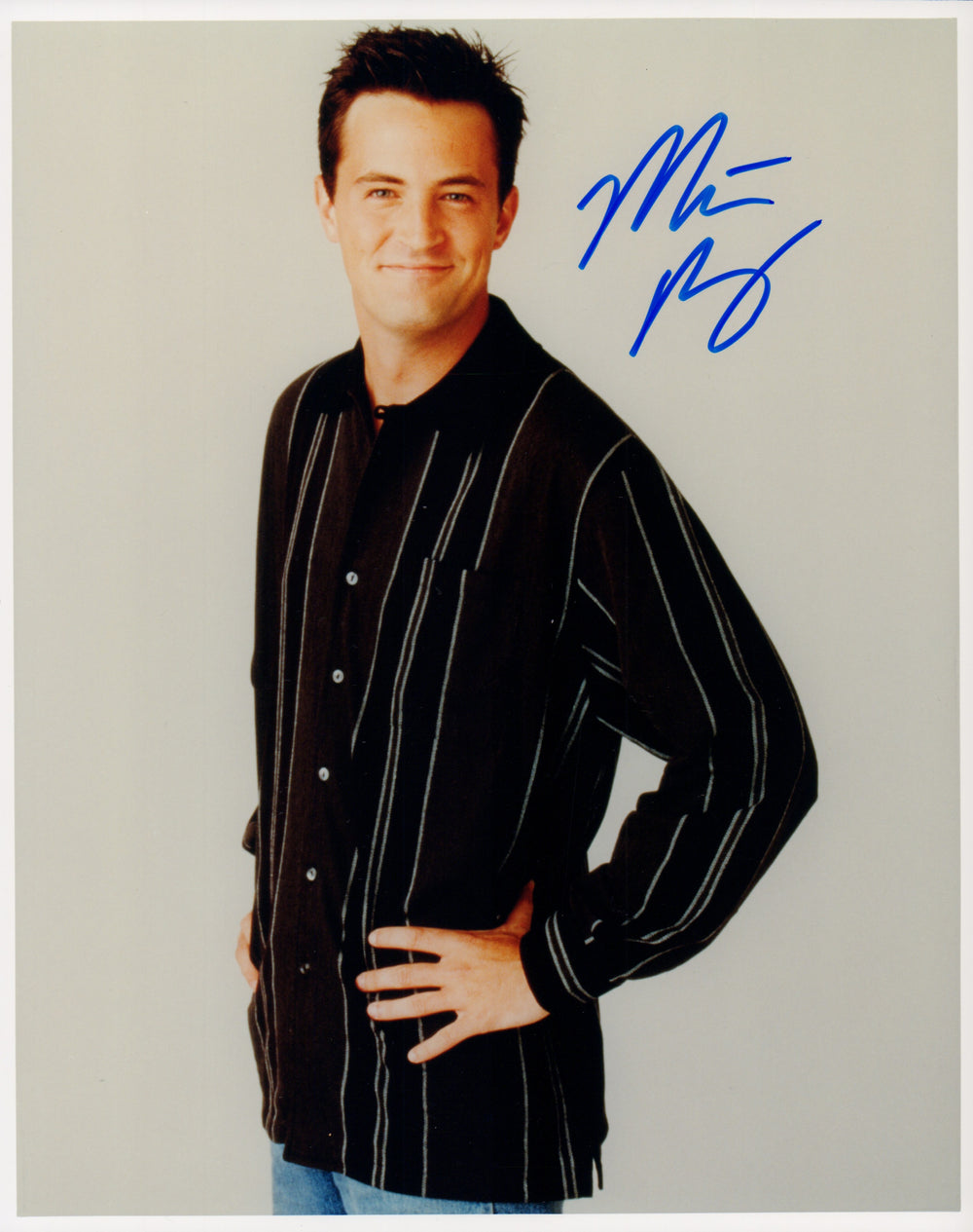 Matthew Perry as Chandler Bing from Friends Signed 8x10 Photo
