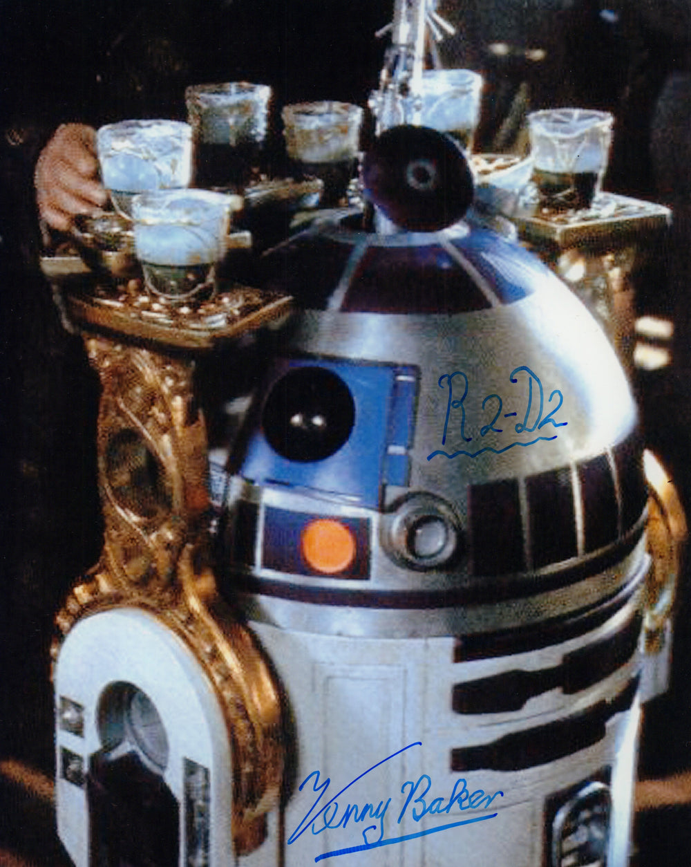 Kenny Baker as R2-D2 in Star Wars: Return of the Jedi Signed 8x10 Photo