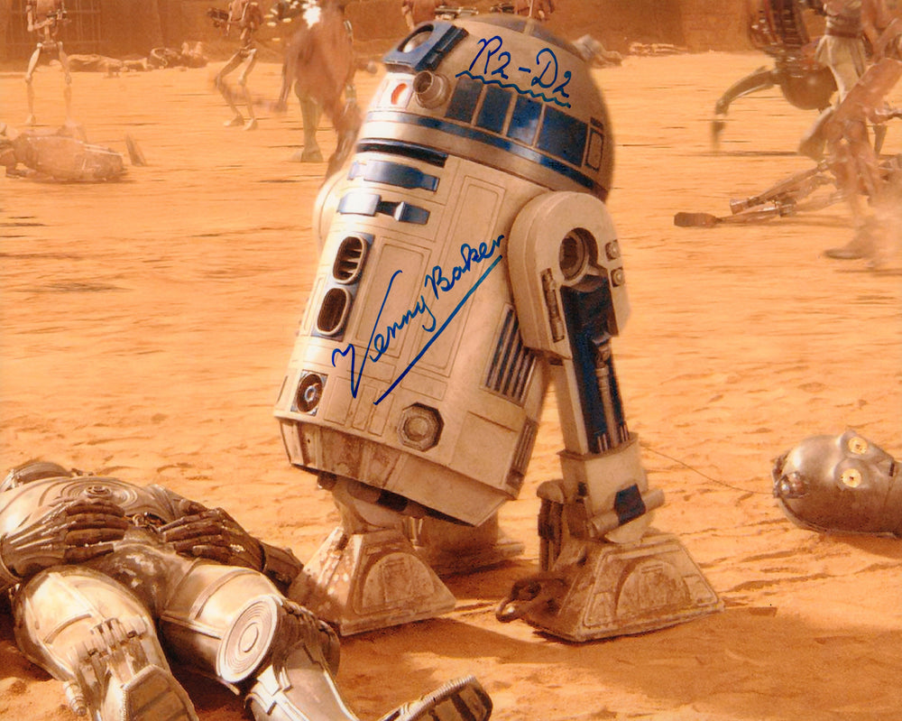 Kenny Baker R2-D2 Star Wars Episode II: Attack of the Clones Signed 8x10 Photo