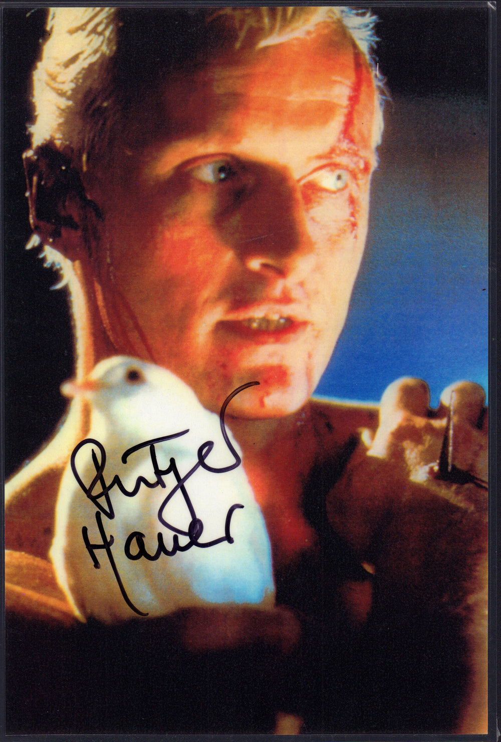 Rutger Hauer as Roy Batty in Ridley Scott's Blade Runner Signed 8x11.5 Photo