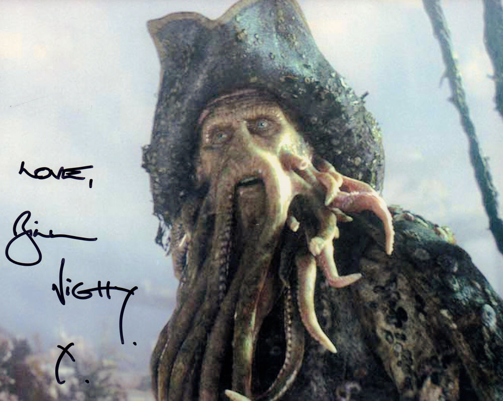 Bill Nighy as Davy Jones in Pirates of the Caribbean: Dead Man's Chest Signed 8x10 Press Photo