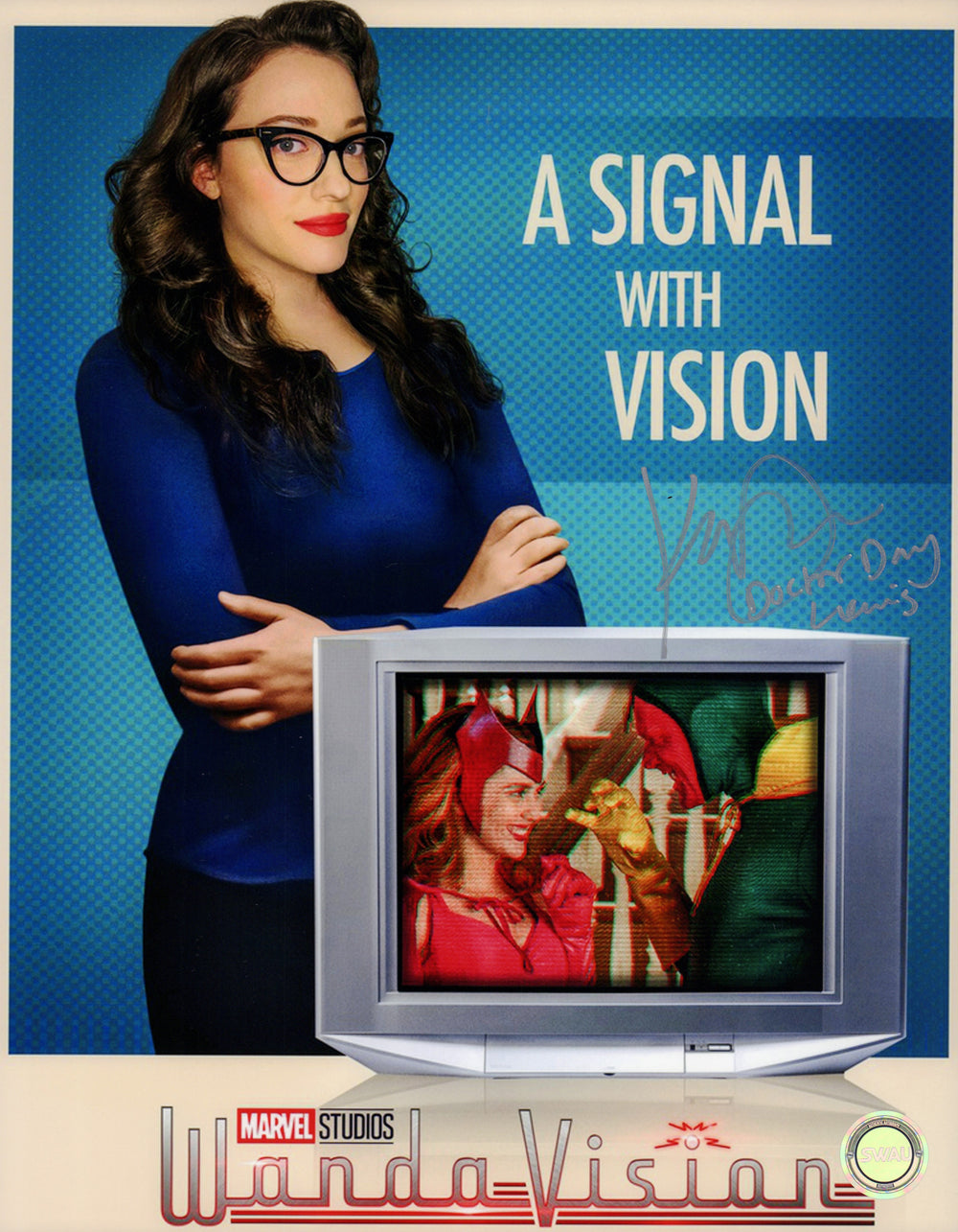 Kat Dennings as Darcy Lewis in WandaVision (SWAU) Signed 11x14 Photo with Character Name