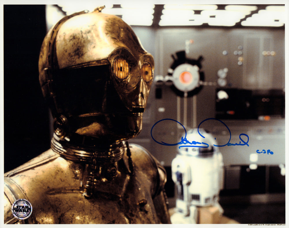 Anthony Daniels as C-3PO in Star Wars: A New Hope (Official Pix) Signed 11x14 Photo