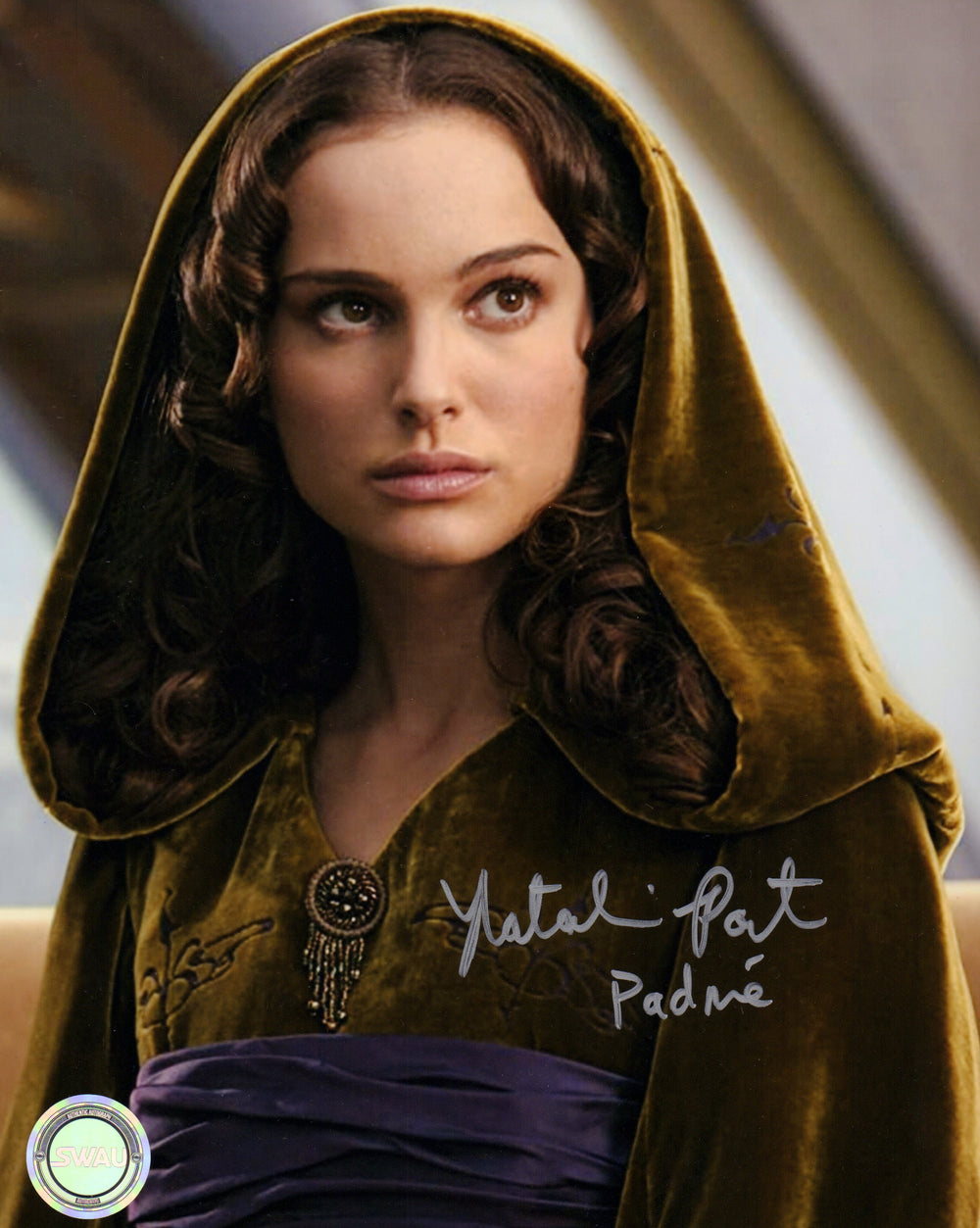Natalie Portman as Padme Amidala in Star Wars: Episode III – Revenge of the Sith (SWAU) Signed 8x10 Photo with Character Name