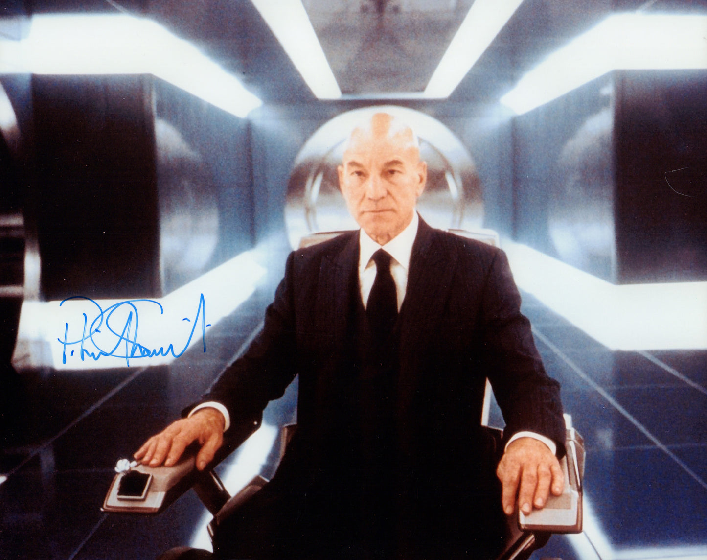 
                  
                    Patrick Stewart as Professor Charles Xavier in X-Men Signed 8x10 Photo
                  
                