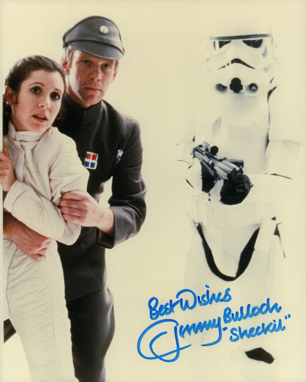 Jeremy Bulloch as Sheckil in Star Wars: The Empire Strikes Back Signed 8x10 Photo with Character Name