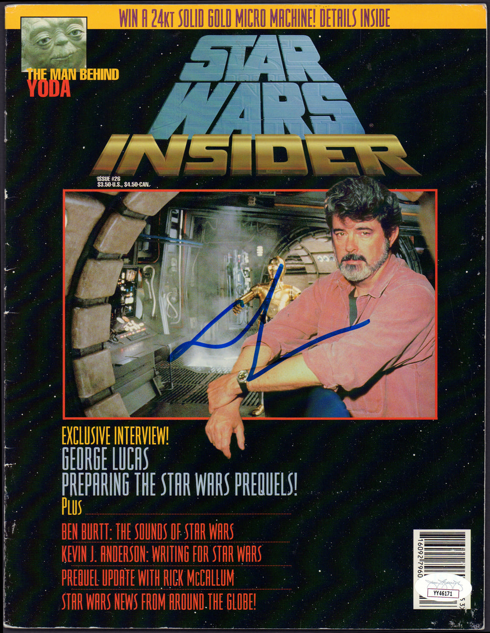 George Lucas Creator / Director of Star Wars Signed SW Insider Magazine