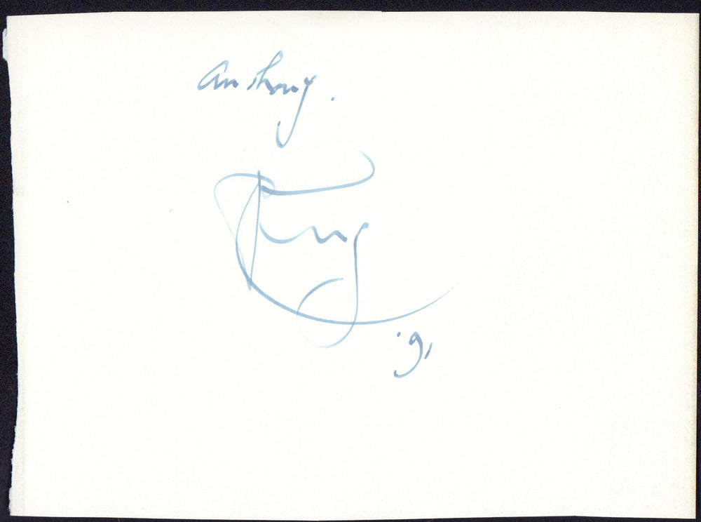 Peter Cushing as Grand Moff Tarkin in Star Wars: A New Hope Signed 5.5x4 Index Card