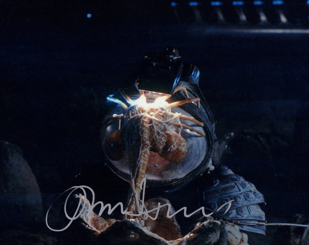 John Hurt as Kane Facehugger Scene from Alien Signed 8x10 Photo