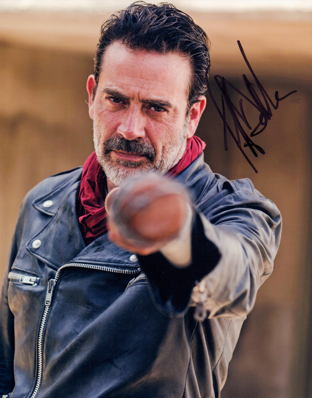 Jeffrey Dean Morgan as Negan in The Walking Dead Signed 11x14 Photo