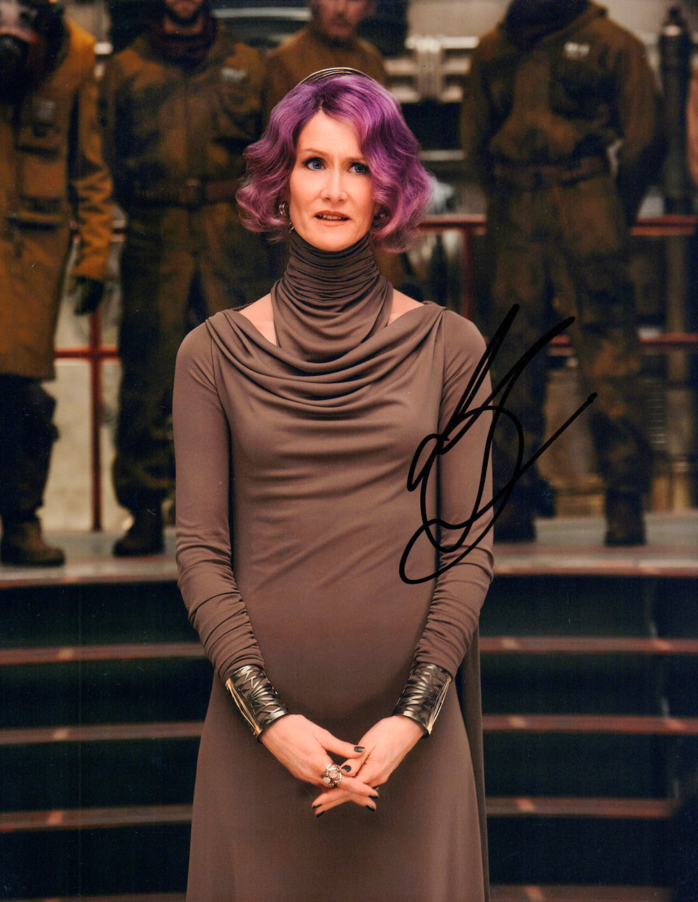 Laura Dern as Vice-Admiral Amilyn Holdo in Star Wars: The Last Jedi Signed 11x14 Photo